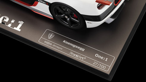 The Koenigsegg One:1 1:8 Scale Model (White)